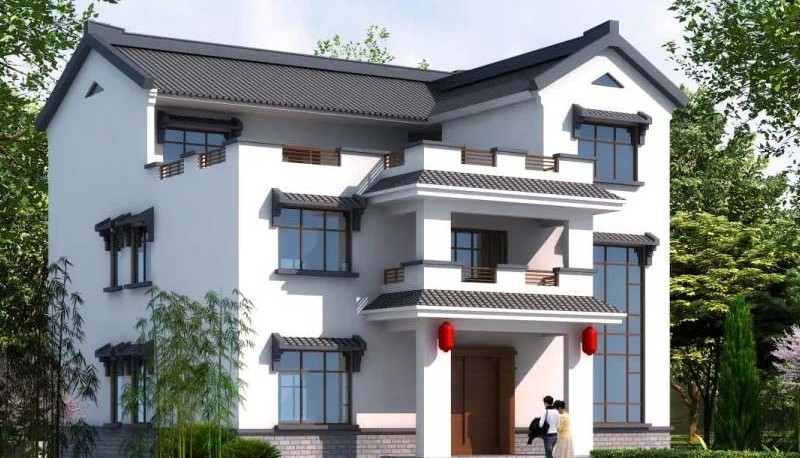 巫山新中式三层别墅设计，公共空间宽敞更显大气